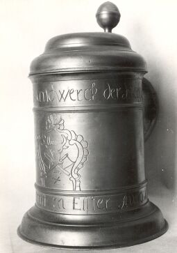 Bild: Bierkrug aus Zinn