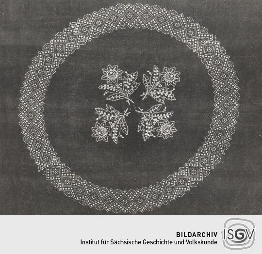 Blaudruckdecke aus Plauen