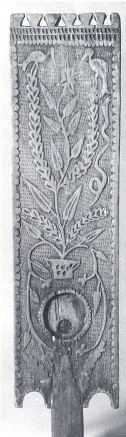 Bild: Bulgarischer Spinnrocken