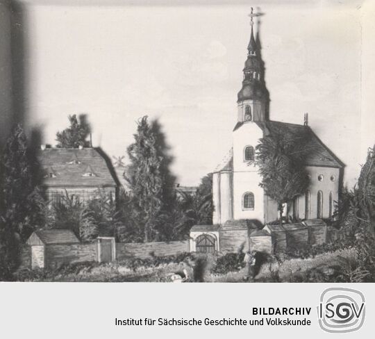 Modell der Eibauer Kirche