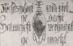 Bild: Sinnspruch aus dem Stadtmuseum Zittau