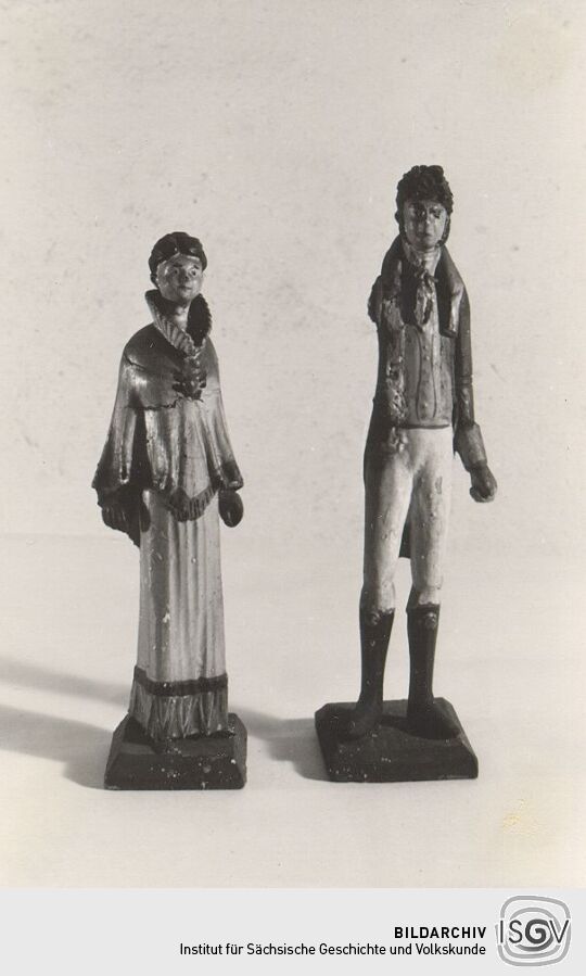Geschnitzte Figuren aus Zittau