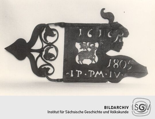 Wetterfahne aus dem Heimatmuseum Mügeln