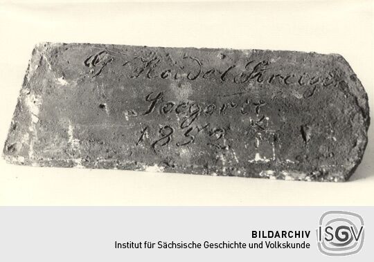 Feierabendziegel aus dem Heimatmuseum Taucha