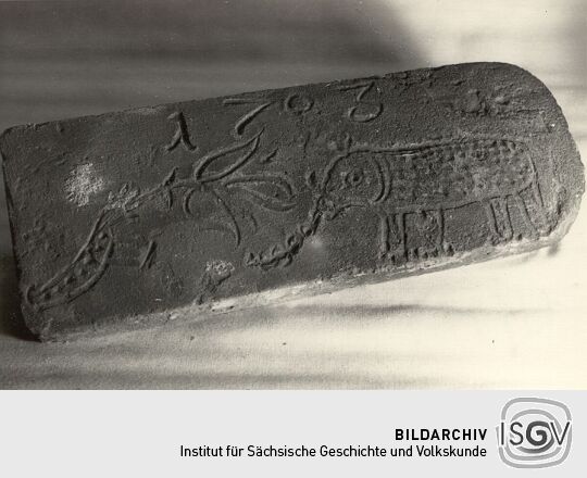 Feierabendziegel aus dem Schkeuditzer Heimatmuseum
