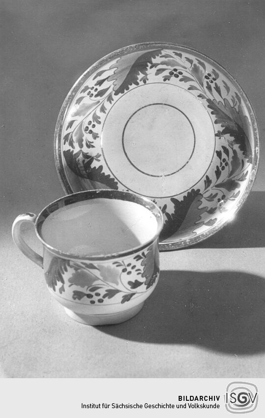 Tasse und Unterteller aus Siebenlehn