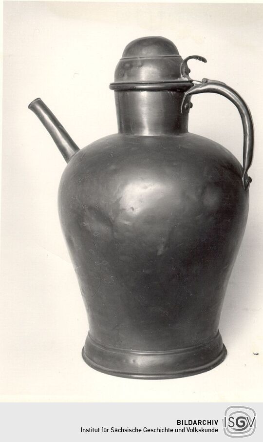 Bierkanne mit Deckel aus dem Heimatmuseum Schandau