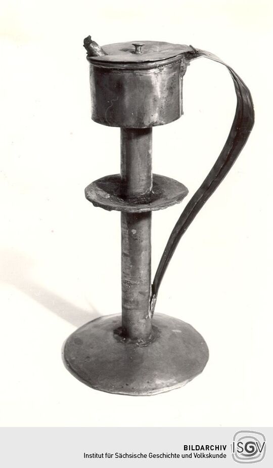 Handölleuchte aus dem Heimatmuseum Oschatz