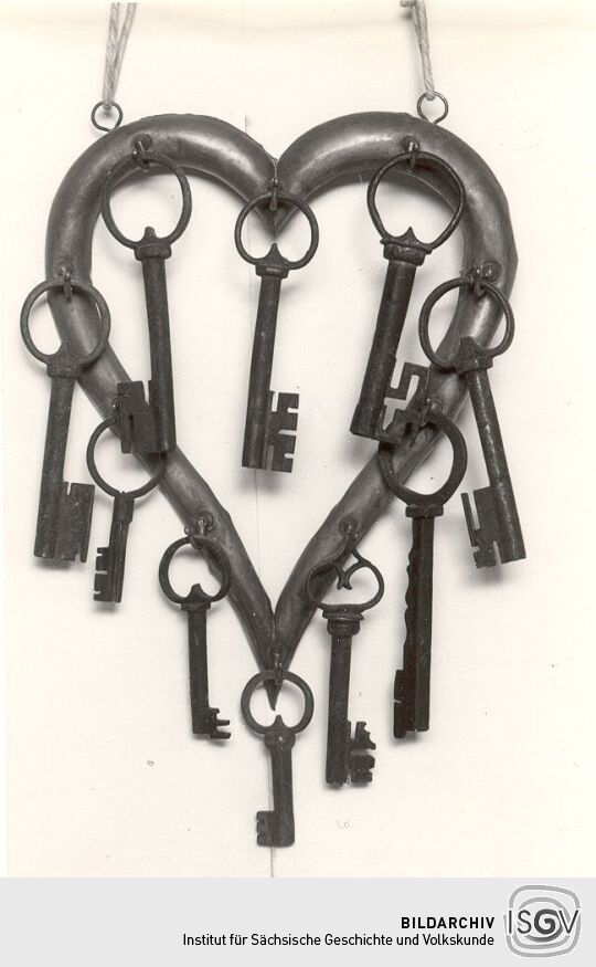 Schlüsselbrett aus dem Heimatmuseum Oschatz