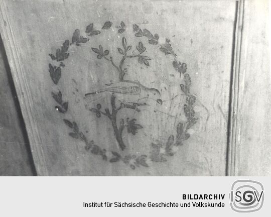 Bemalte Stubentür aus Niederoderwitz