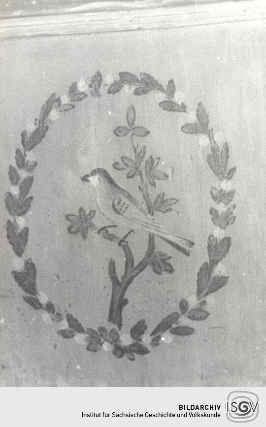 Bemalte Stubentür aus Niederoderwitz