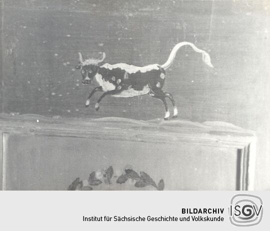 Bemalte Stubentür aus Niederoderwitz