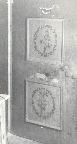 Bild: Bemalte Stubentür aus Niederoderwitz