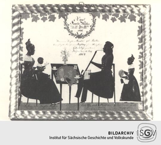 Schattenriß aus dem Heimatmuseum Nossen