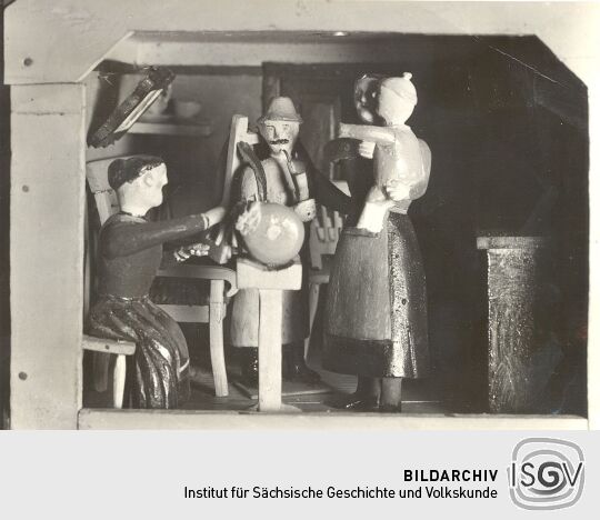 Oberstübchen einer Posamentierstube