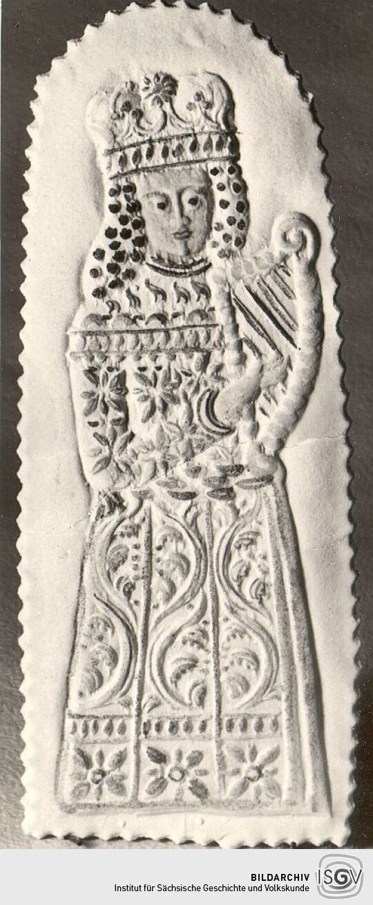 Königin mit Leier - Modelgebäck