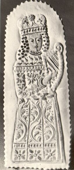 Bild: Königin mit Leier - Modelgebäck