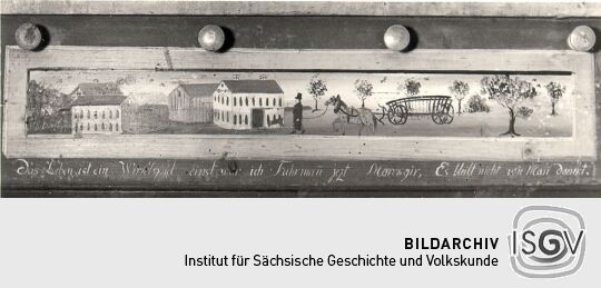 Zwillingswiege in Neugersdorf - Detail