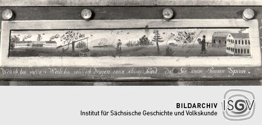 Zwillingswiege in Neugersdorf - Detail