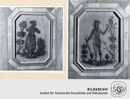 Doppeltüriger Kastenschrank - Detail