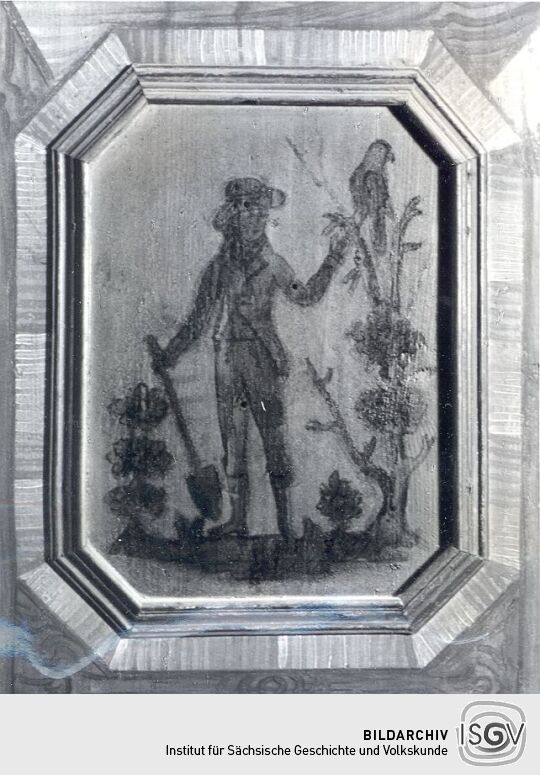 Doppeltüriger Kastenschrank - Detail