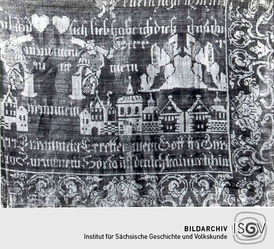 Tischdecke im Museum in Aue