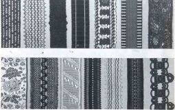 Bild: Mustertafel der Annaberger Posamentierer