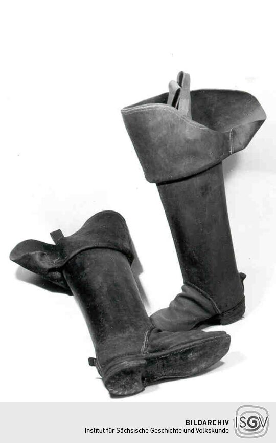 Reiterstiefel im Heimatmuseum Lommatzsch