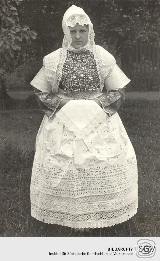 Sorbische Tracht der Brautmutter