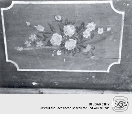 Blatt eines Himmelbettes in Herwigsdorf
