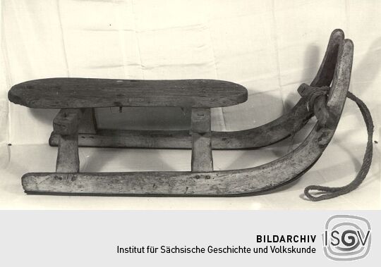 Kinderschlitten aus dem Heimatmuseum Grimma