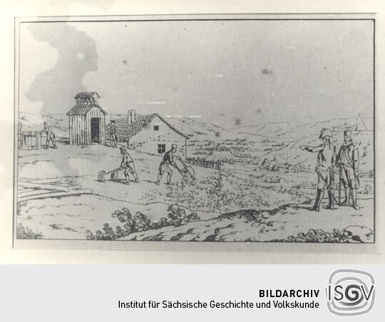 Darstellung einer Bergbaugrube