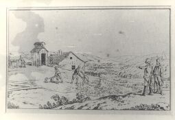 Bild: Darstellung einer Bergbaugrube