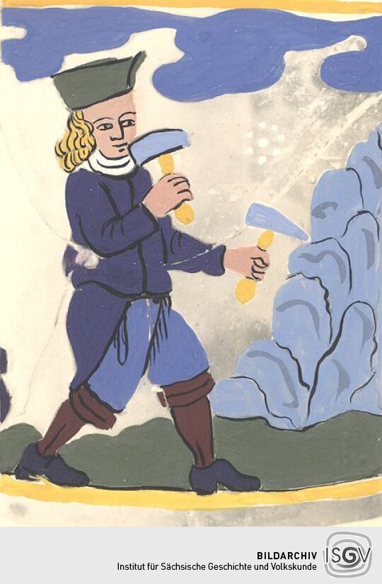 Häuer mit Schlegel und Eisen