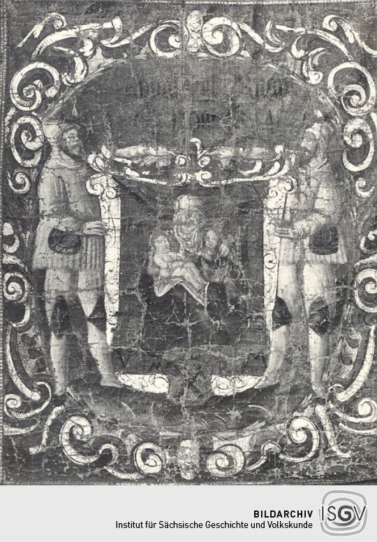 Sargschild aus dem Erzgebirgsmuseum Annaberg