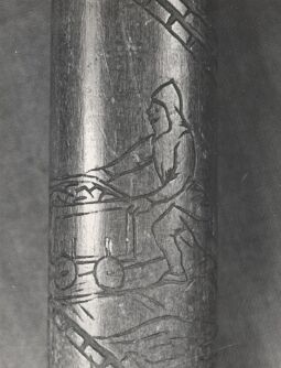 Bild: Verzierte Holzbarte