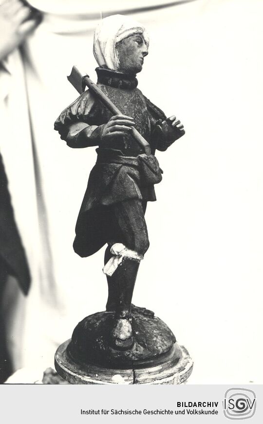 Bergmannsfigur in der Annenkirche Annaberg