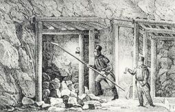 Bild: Die Brucharbeit im Zwitterstockwerk zu Altenberg