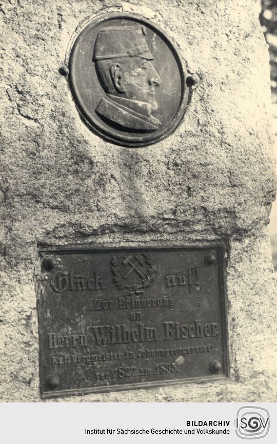 Denkstein für Bergmeister Fischer