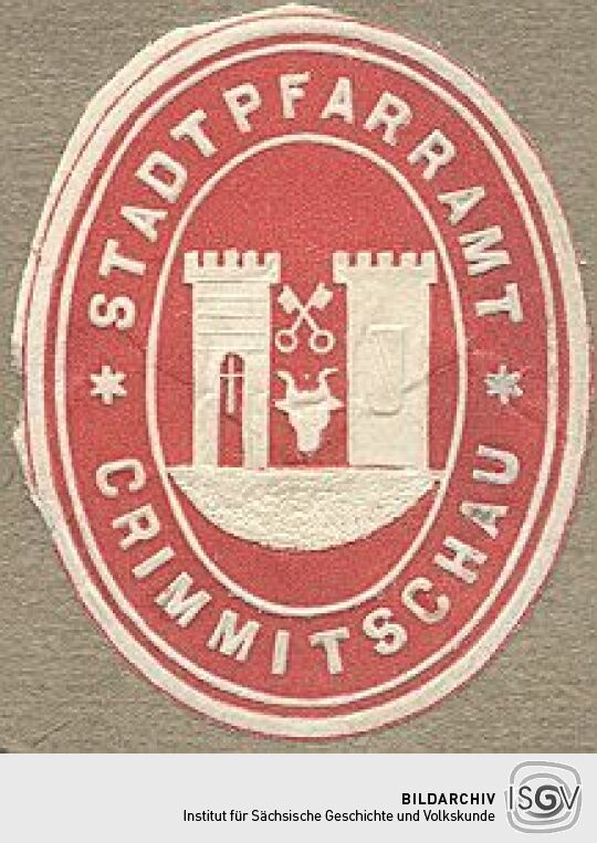 Siegel des Stadtpfarrmat zu Crimmitschau