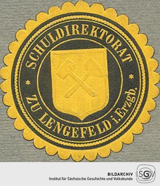 Siegel des Lengefelder Schuldirektorates