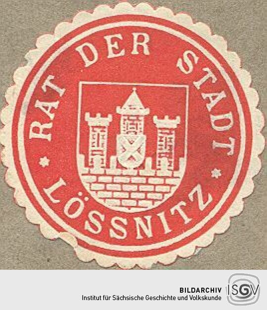 Siegel des Rates der Stadt Lössnitz