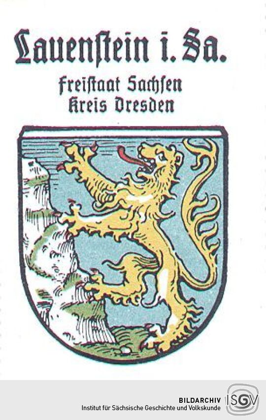 Wappen von Lauenstein in Sachsen