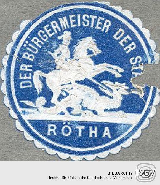 Siegel des Bürgermeisters von Rötha