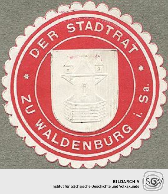 Siegel des Stadtrates Waldenburg in Sachsen