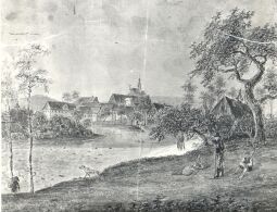 Bild: Ansicht von Großschönau um 1840