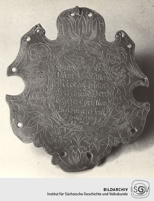 Sargschild aus Hohenstein-Ernstthal