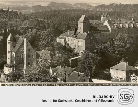 Postkarte: Burg Hohnstein