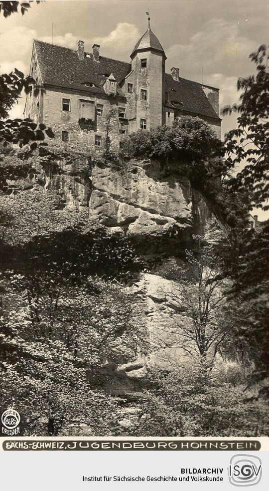 Postkarte: Burg Hohnstein