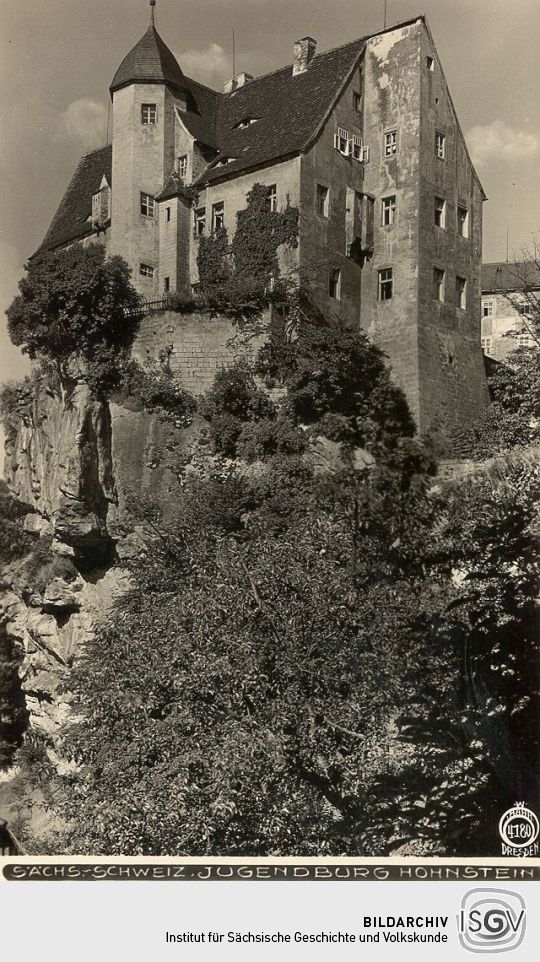 Postkarte: Burg Hohnstein